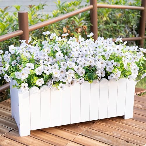 Artificial Flowers for Outdoors Fake Flowers Plant Spring Summer Decoration