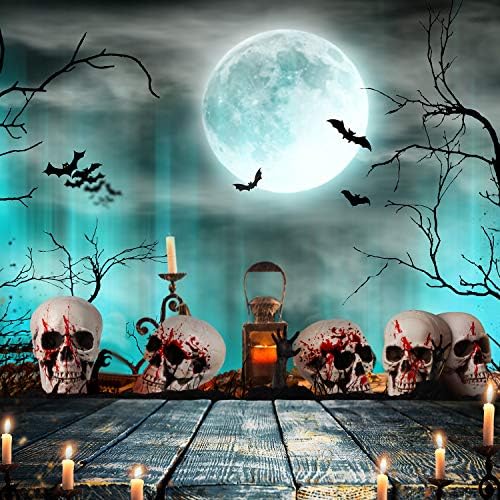 Boao 8 Pcs Halloween Skull Heads, 2.4 x 3.1 in Skeleton Skulls for Decor