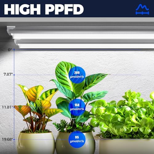 Barrina T8 Grow Light for Indoor Plant, Full Spectrum, 4FT 5000K, 4 Packs