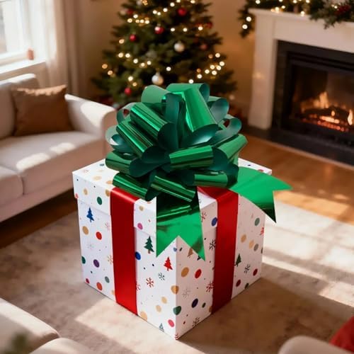 Big Car Bow 16 Inch Huge Green Bow for Car Birthday Outdoor Decor