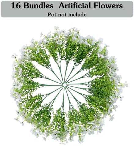 Artificial Flowers for Outdoors Fake Flowers Plant Spring Summer Decoration