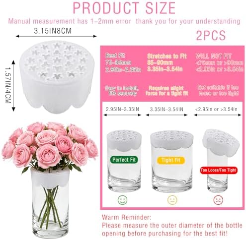 2 Floral Grid for Flower Arranging,Reusable Silicone Flower Arranging Grid