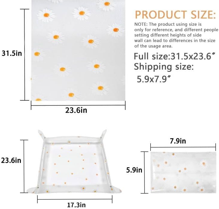 Repotting Mat for Indoor Plants Waterproof Clear Potting Mat Foldable Plant Potting Repotting Tray Portable Gardening Tray for Indoor Potting Soil, House Plants Orchid,Succulents 31.5 x 23.6