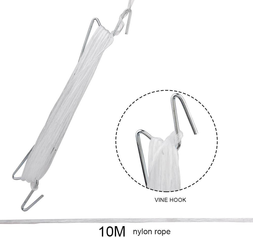 DAMEING Plant Climbing Hooks, Tomato Support J Hook Garden Hooks to Prevent Tomatoes from Pinching or Falling Off
