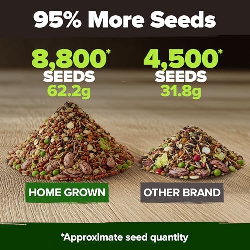 HOME GROWN 15 Variety Survival Seed Vault, 8,800+ Vegetable Seeds