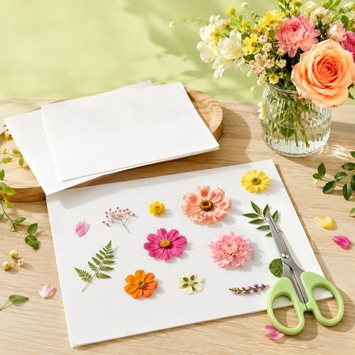 Coolrunner 100 Sheets Blotting Paper for Flower Press, A4 Size