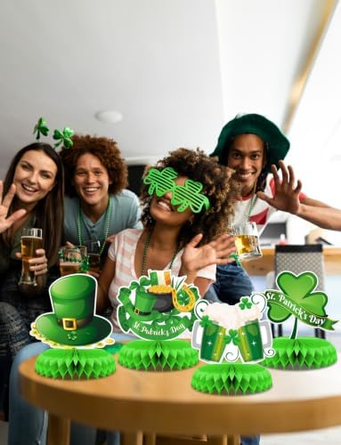 9Pcs St Patricks Day Table Decorations, Green St. Patrick's Day Centerpiece