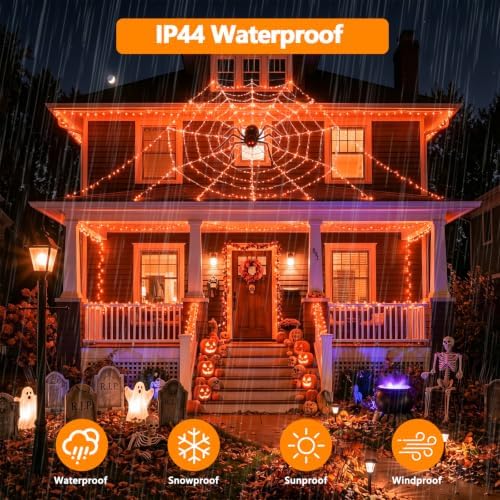 KAQ 240LED 88Ft Connectable String Lights Indoor Outdoor Clear Wire
