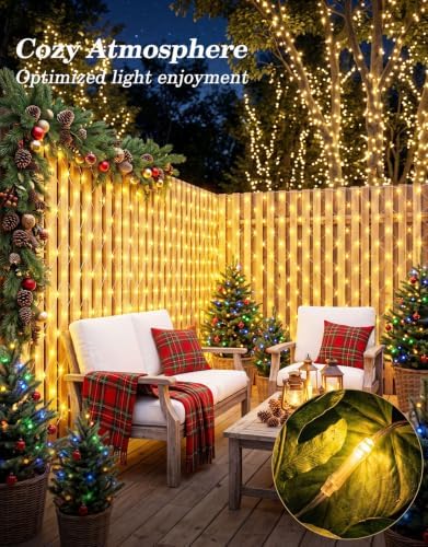 28x5FT Christmas Net Lights Outdoor Plug in with 8 Modes