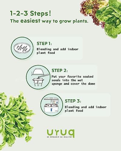 URUQ 140pcs Hydroponic Pods Kit Compatible with AeroGarden & Most Brands