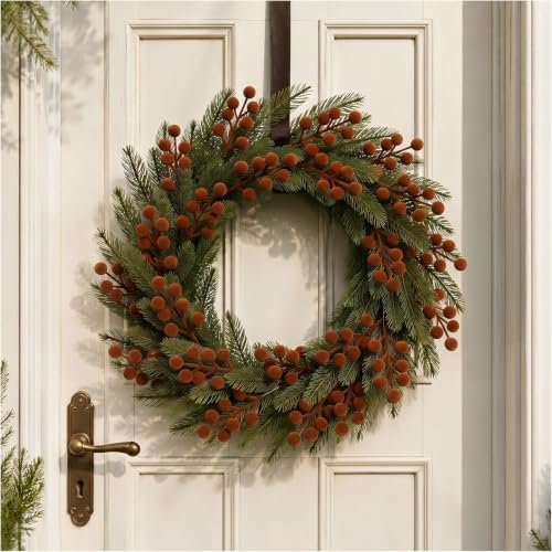48 Pcs Brown 6.5 Inch Christmas Holly Berry Stems