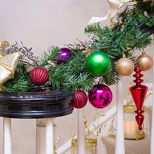 48 Pieces Christmas Garland Ties Artificial Pine Needles 12x1.6inch