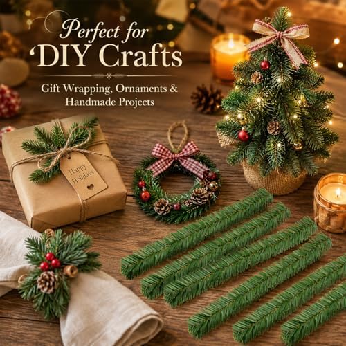 RAINFLOW Christmas Garland Ties - 24 Garland Straps for Christmas Decor