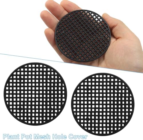 Plant Drainage Mesh Pads, 2.9 Inch, 20pcs Plastic Grid Mat