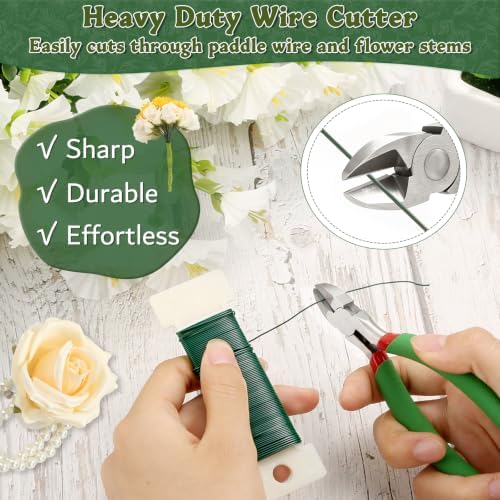 Green Floral Tape and Wire Kit for Bouquets Professional Florist Supplies