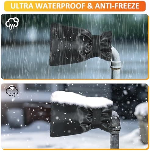 TUPI 2 Pack Outdoor Faucet Covers for Winter, 8.5" H x6.1 W