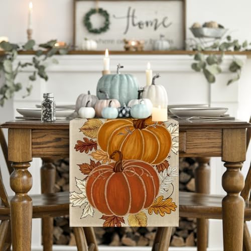 Artoid Mode 210 GSM Fall Table Runner Home Party Decor 13x60 Inch