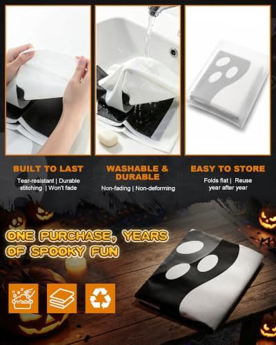 Halloween Window Decorations Ghost Window Silhouettes 3 Pack