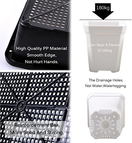 eZAKKA 14.6" x 11.8" Seed Starter Tray Kit with Dome, 20 Cells, White