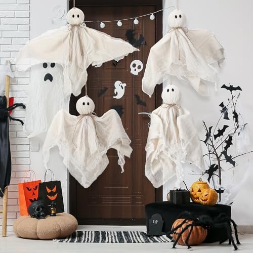 Vicenpal 4 Pack Halloween Decorations Outdoor Hanging Ghost