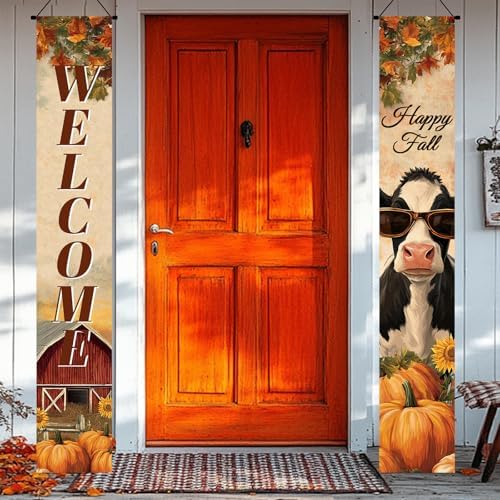 BlissYard Fall Porch Banner 12x71 Inch