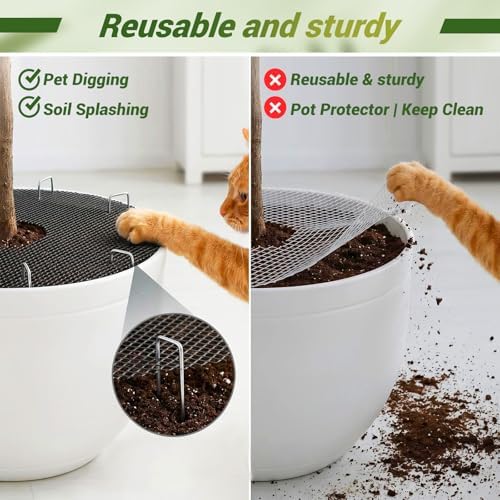 15.7" X 63" Plant Pot Grids-Cuttable Plant Pot Soil Cover Protector