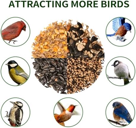 Solution4Patio Bird Feeders for Outdoors Hanging, All Metal, Double Suet Cake and Large Capacity, Hopper Tray & Weatherproof for Finch, Cardinal & Chickadee (Green)