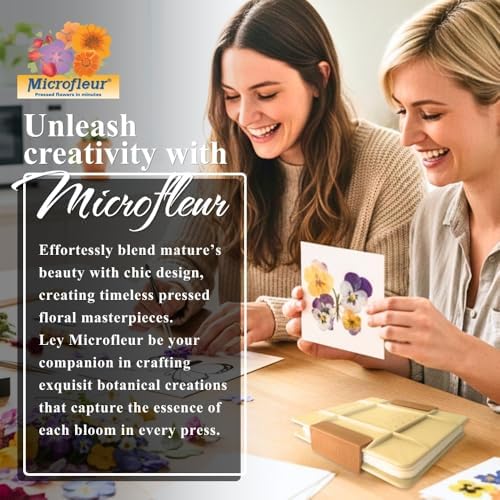 Microfleur Microwave Flower Press Refill Pack, DIY Floral Art - 5" (13 cm)
