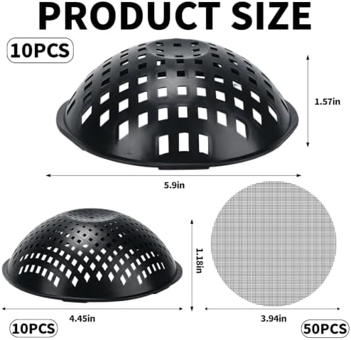 Large Repotting Planter Pot Mesh Screens, Plant Drainage Inserts Mats Pads