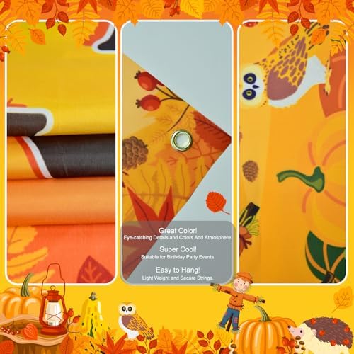 Avezano Fall Door Decorations Fall Banners for Outside