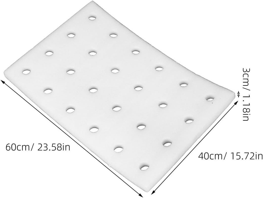 DOITOOL 24 Hydroponic Sponges Planting Tool Planting Tray with 24 Holes Floating Gardening Plate Soilless Cultivation