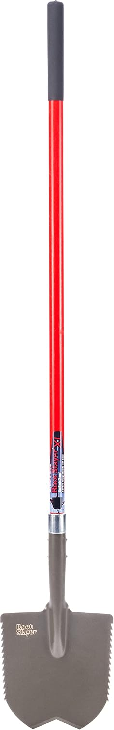 Root Slayer 23011 XL Caprock Garden Spade/Digger, Red