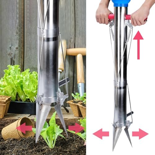 AIWFL Seedling Transplanter Long Handled Bulb Planter Tools Garden Tools