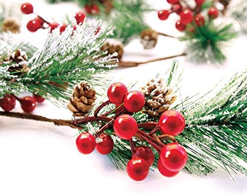 Xmas Garland Christmas Red Berry Garland Winter Holiday Mantle Decorations