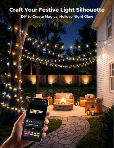 Minetom 132ft 400LED Smart Color Changing Christmas Halloween Tree Lights
