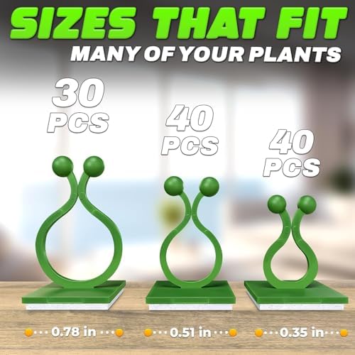 110 Pcs Wall Plant Clips for Climbing Plants, Self-Adhesive (Green)