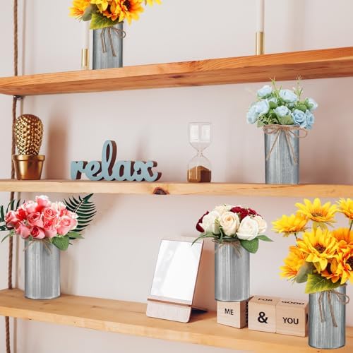 5.91 Inch Rustic Vase Wedding Table Centerpieces,Iron Color,32 Pcs