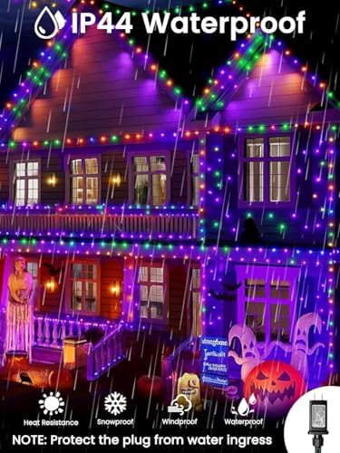 500LED Smart RGB Color Changing String Lights 177FT Halloween Lights App