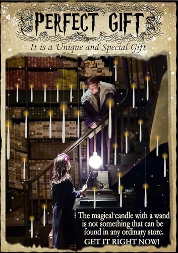 Floating Candles with Wand & 13 AAA Batteries Magic LED Flickering-12PCs
