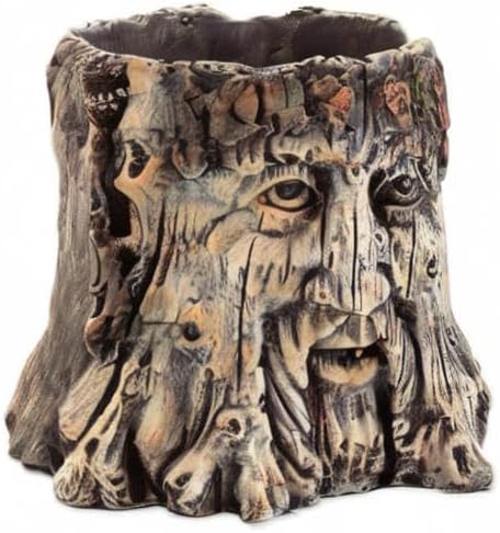 Bits and Pieces - Tree Face Garden Planter Flower Pot - 5 1/2 Inch | Durable Polyresin Indoor-Outdoor Urn for Plants