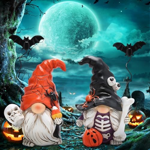 Hodao Halloween Gnome Set of 2, Spooky Fall Home Decor