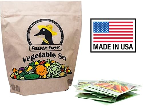 Set of 43 Assorted Vegetable & Herb Seed Packets - Over 10,000 Seeds! - Includes Mylar Storage Bag - Deluxe Garden Heirloom Seeds - 100% Non-GMO