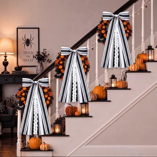 Suncalla 2 Pcs Minimalist Modern Ribbon Bow for Wreath Front Door