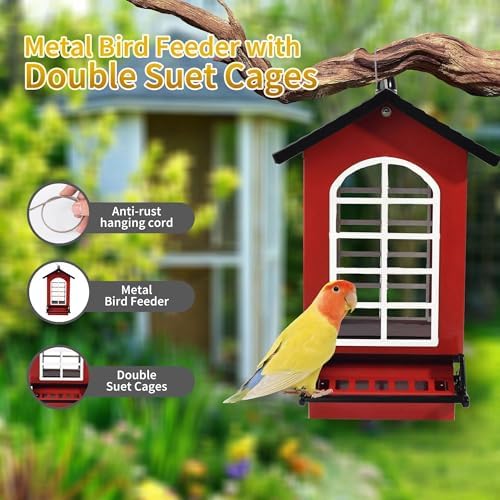 Bird Feeder Squirrel Proof Metal Hanging