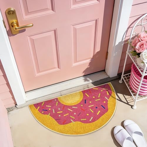 Donut Welcome Mat Entrance Cute Donut Rug Bakery Door Mat Entryway Doormat