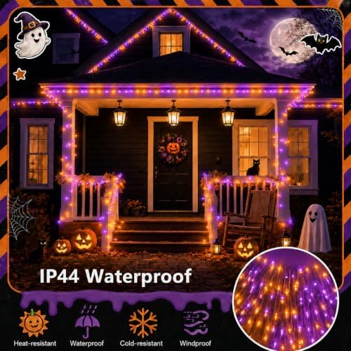 240LED 88FT Smart Color Changing Halloween String Lights RGB App & Remote
