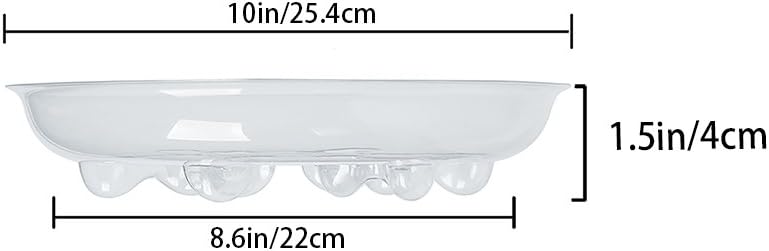 Idyllize 15 Pack Assorted Sizes 6 8 10 Inch Clear Thick Plastic Heavy Duty Sturdy Plant Saucer Drip Trays for pots, 5
