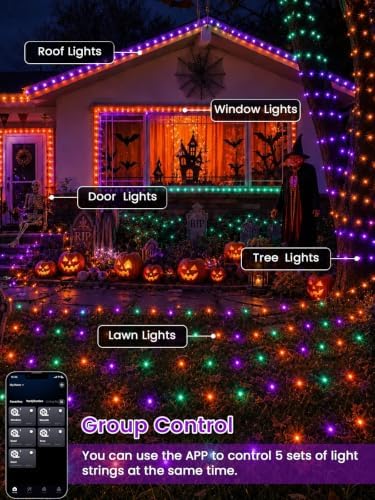 400 LED Smart RGB Color Changing String Lights APP & Remote for Halloween