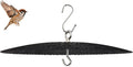 Metal Bird Feeder Rain Guard，13" Handing Hummingbird Feeders Baffle for Outside, Black Weather Guard for Backyard Or Garden (Black-1 Pack)