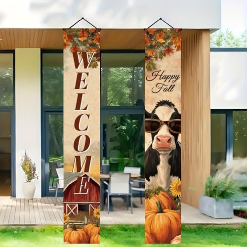 BlissYard Fall Porch Banner 12x71 Inch